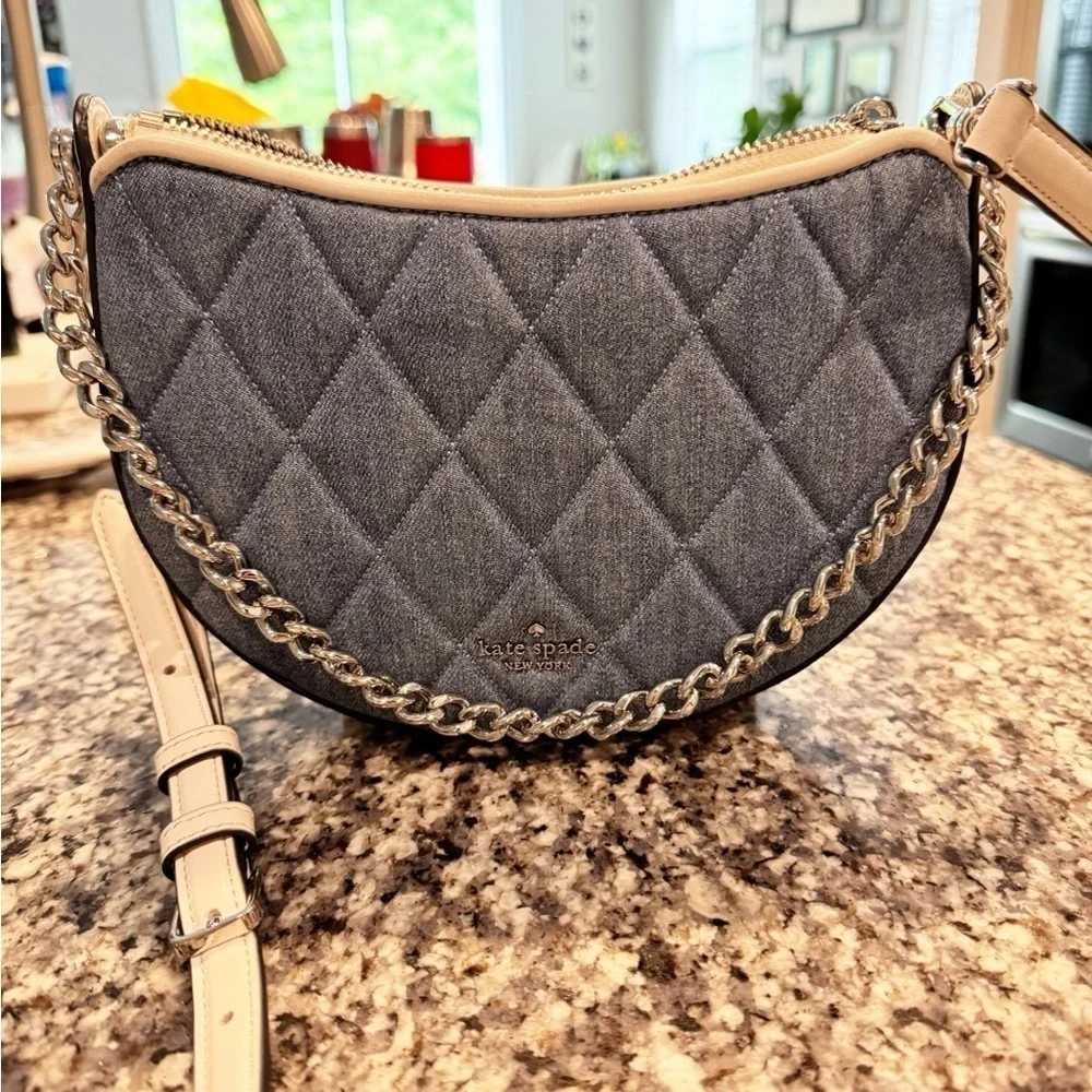 Kate Spade Carey Denim Zip Top Crossbody